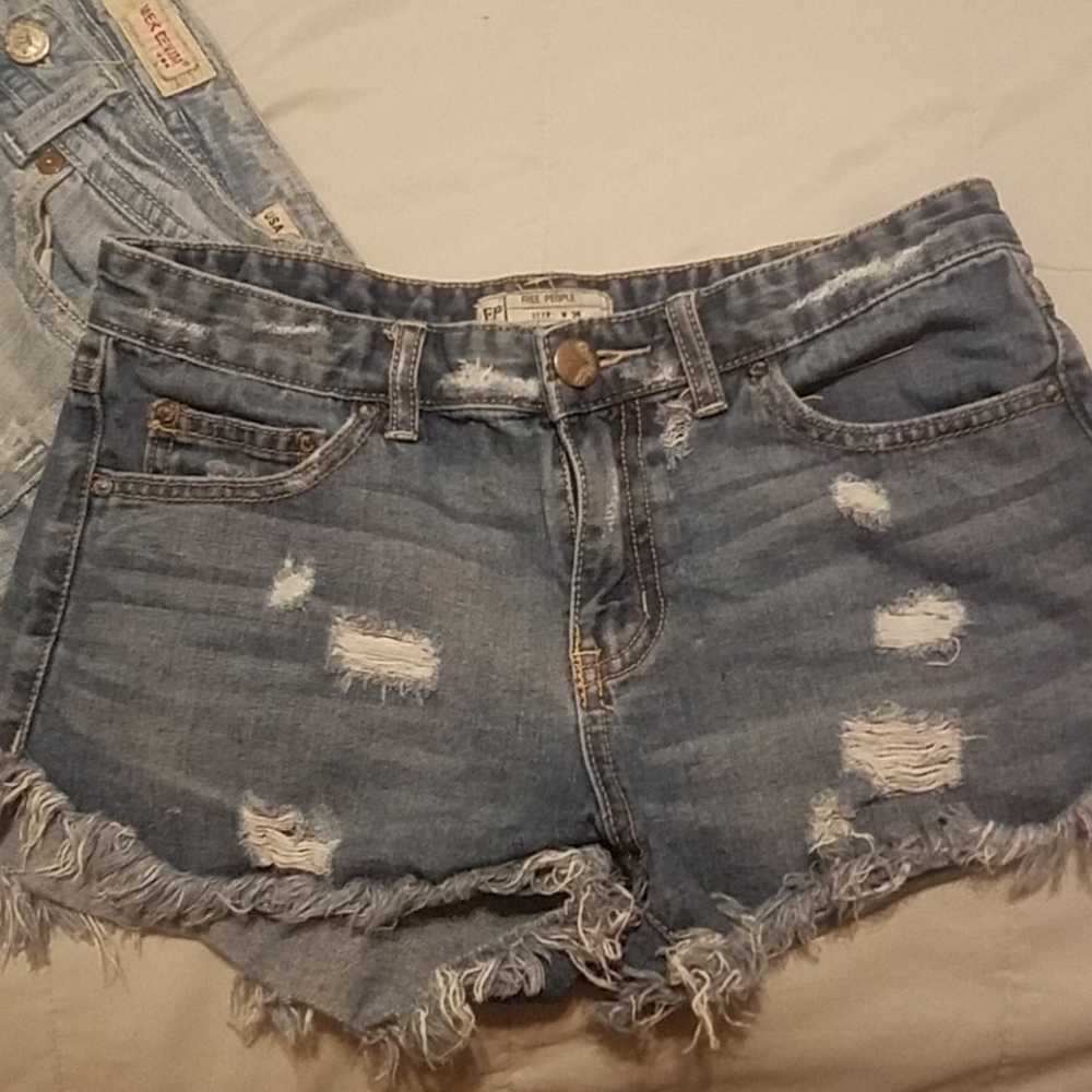Free People denim cutoffs